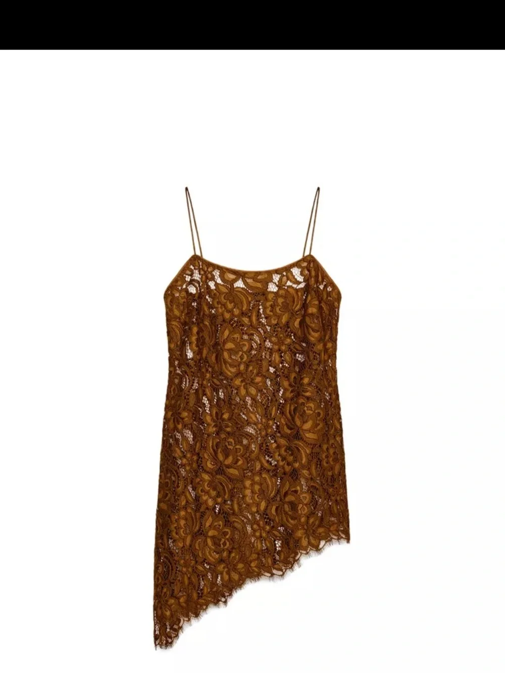 Zara Brown Lace Skirt Set